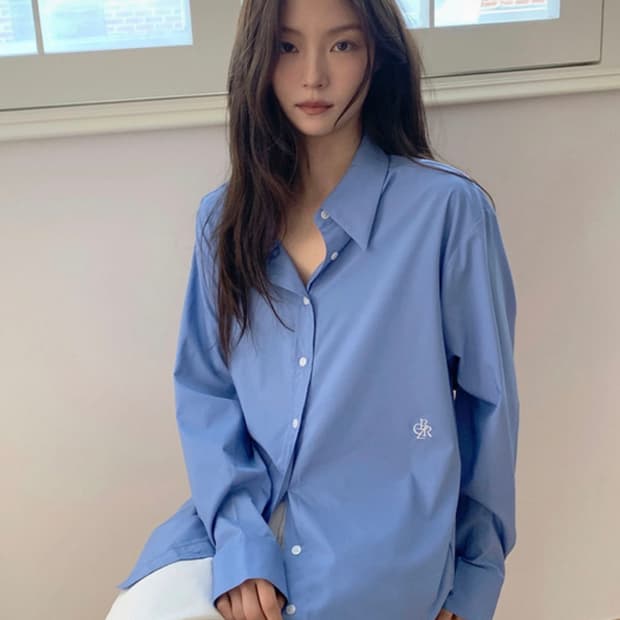 시티브리즈  링클프리셔츠(스카이블루)