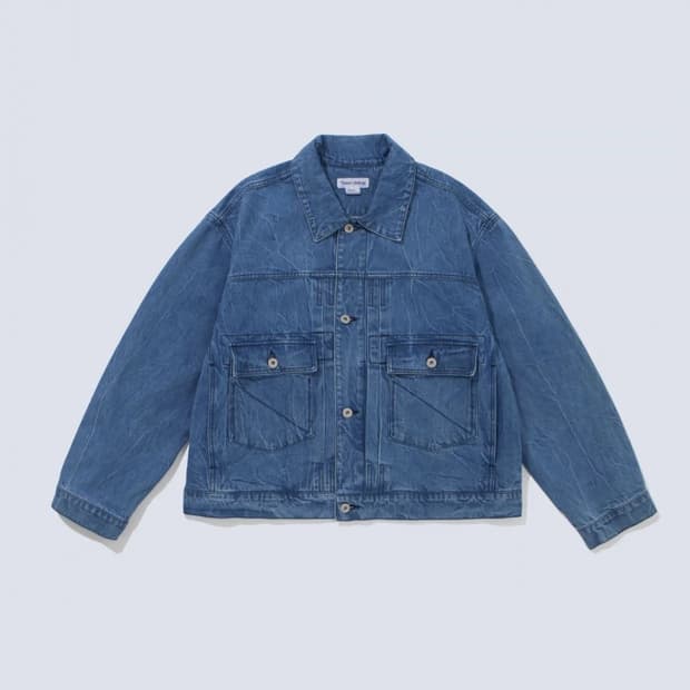 네이머클로딩 DENIM JACKET LIGHT BLUE (XL)