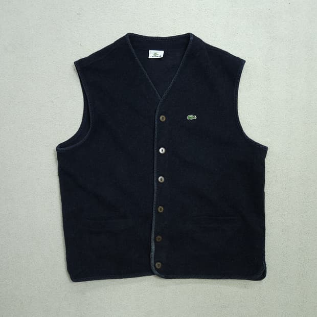 라코스테 니트 조끼 L