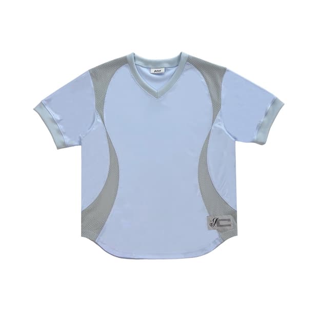 SS25 CURVED MESH T-SHIRT 페일블루 반팔