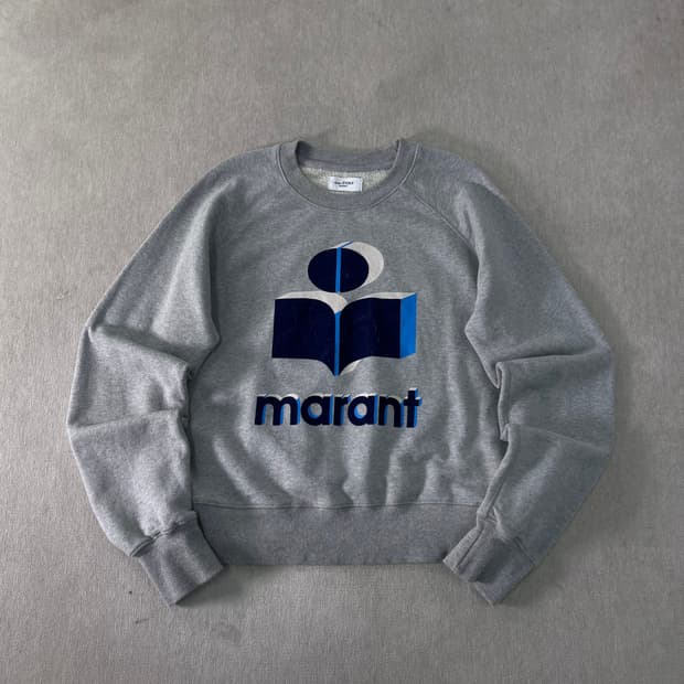 W 100 이자벨마랑 밀리 빅로고 맨투맨