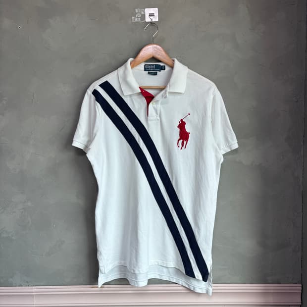 폴로 랄프로렌 빅포니 카라티 반팔 화이트