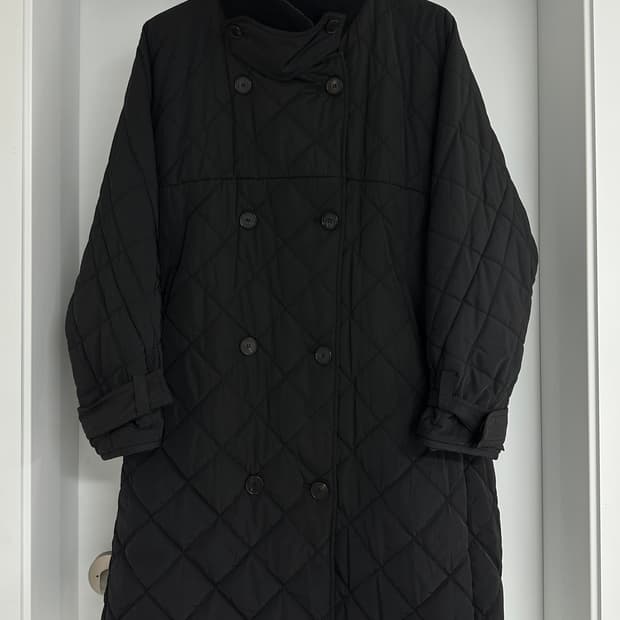 [타임] 여성 퀼팅 롱 코트