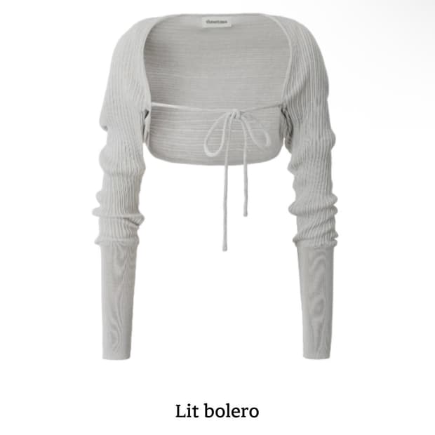 쓰리타임즈 Lit bolero [gray] 
