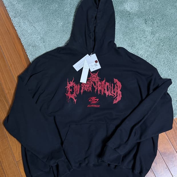 [2] 에모스탠스클럽 언더마이카 더블로고 오버사이즈 후드