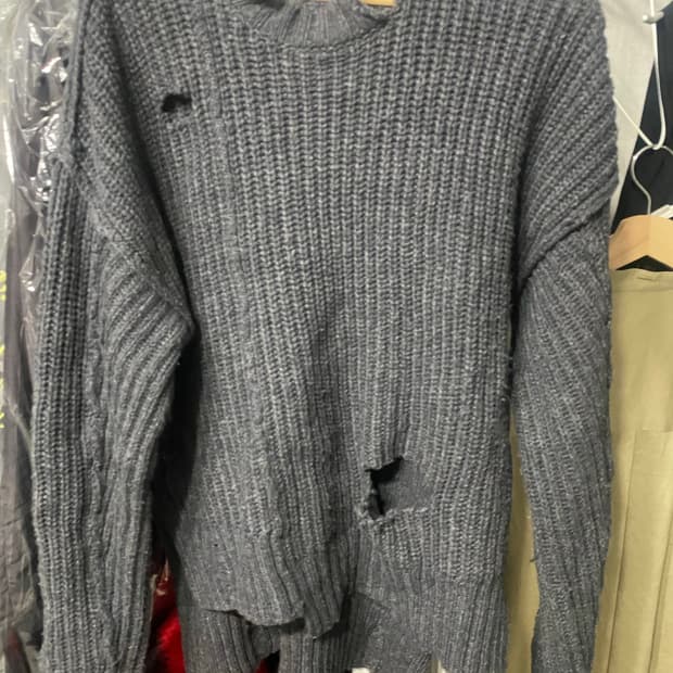 ambush 앰부쉬 디스트로이드 니트