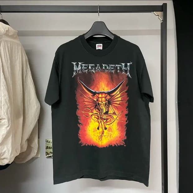 메가데스 90s 밴드티