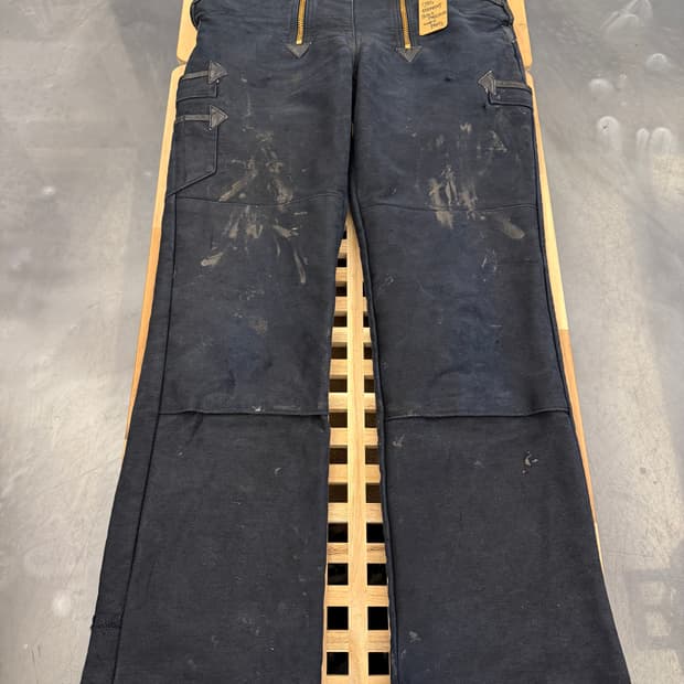 80s GERMANY LOGGER MOLESKIN 블랙몰스킨팬츠