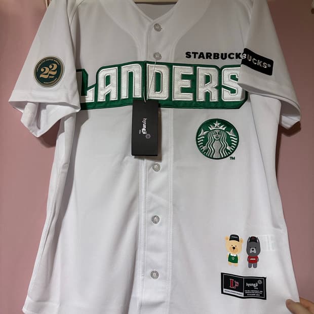 [새상품] SSG랜더스x스타벅스 스페셜 한정유니폼 저지 반팔 스타벅