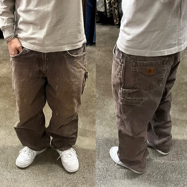 Carhartt 브라운 카펜터 팬츠 (37“)