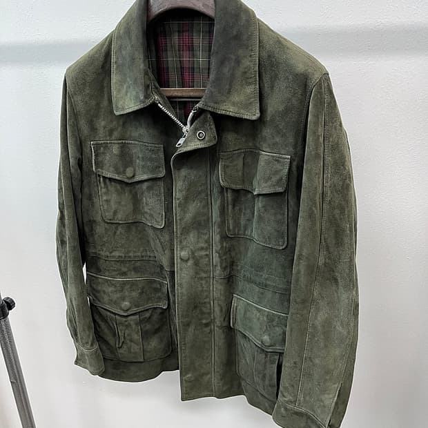 100-105) 마벨로 스웨이드 필드자켓 