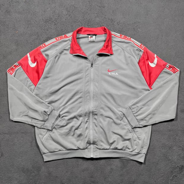 90's 나이키 그레이 트랙탑 져지