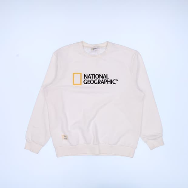 XL 내셔널지오그래픽 자수로고 맨투맨 N7577