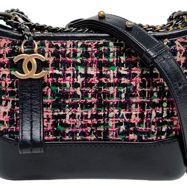 샤넬 가브리엘 트위드 스몰 호보백 27번대 스몰 