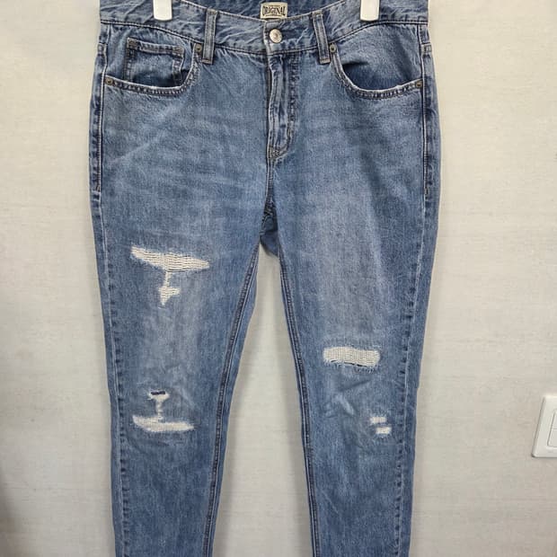 에비수 데미지 데님팬츠 30