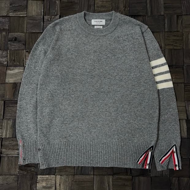 톰브라운 램스울 니트 그레이 L