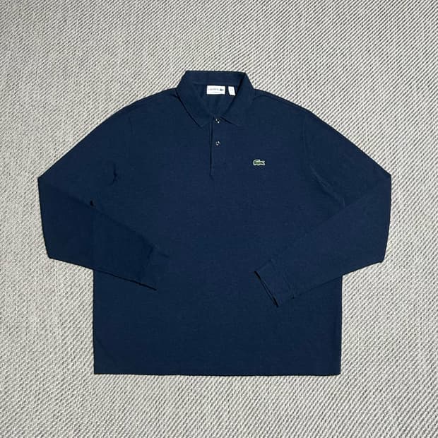 [3XL] Lacoste 라코스테 블루 긴팔 카라티