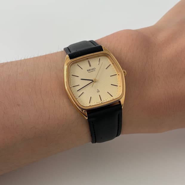 1980s Chariot Hexagon Gold Case Quartz