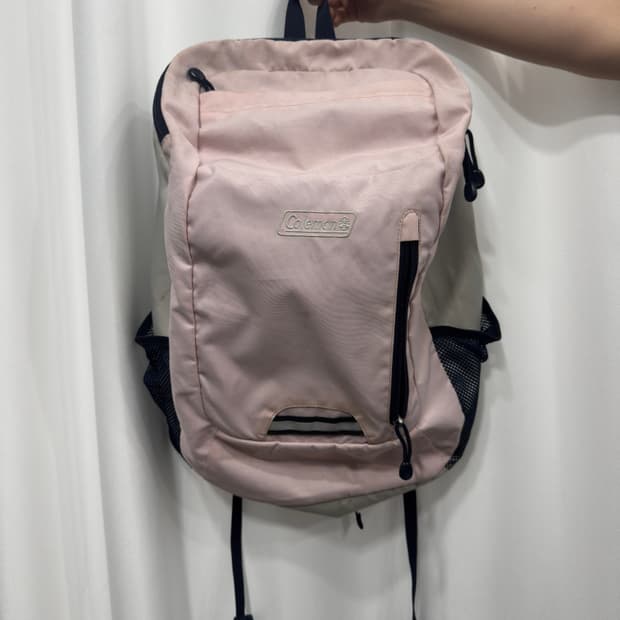 coleman babypink backpack