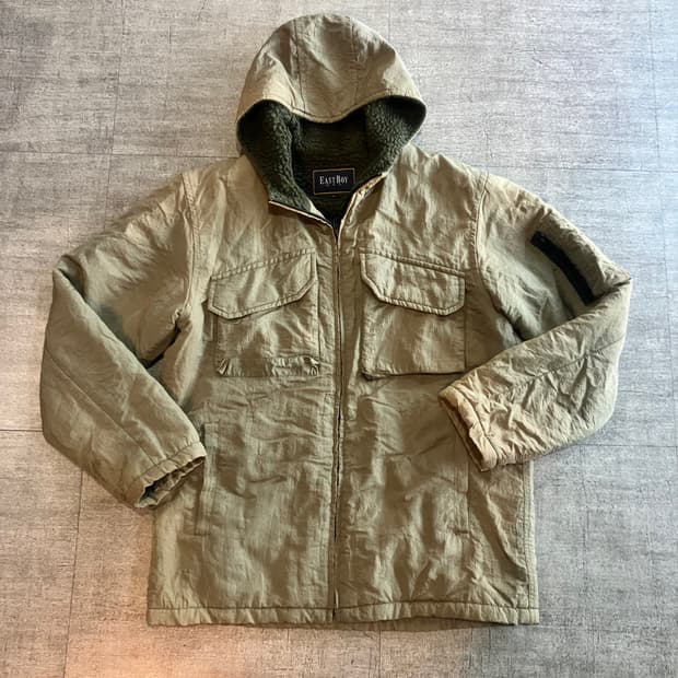 Eastboy 이스트보이 올드스쿨아메카지 스트릿 투포켓 양털자켓