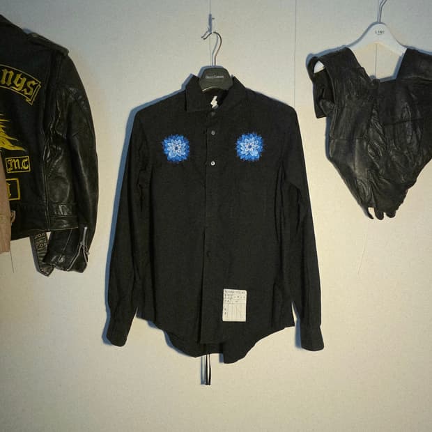 Soshiotsuki 20ss flower embroidery shirt