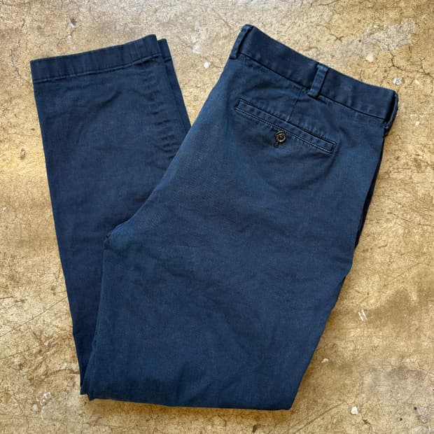 브룩스브라더스 네이비 워싱 치노팬츠