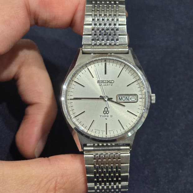 70s 빈티지 세이코 타입2 실버