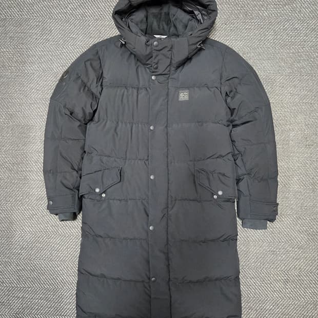 코오롱스포츠 공용 구스다운패딩 롱패딩 90