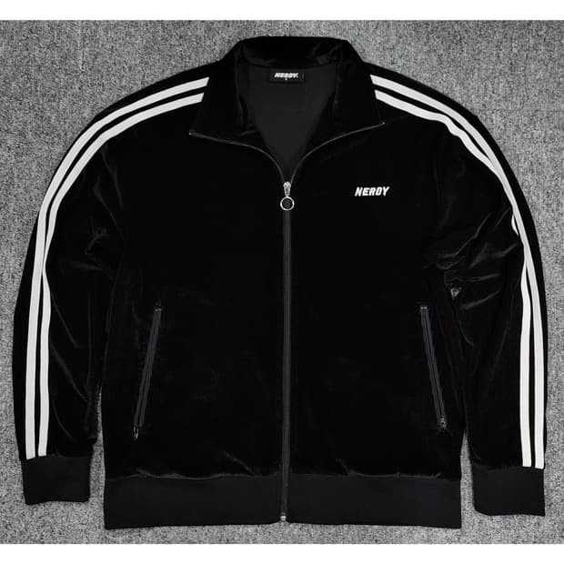 널디 코듀로이 벨벳 트랙탑 져지 S