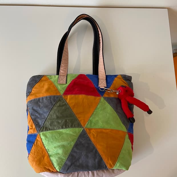 키플링 패치워크 토트백 + 원숭이 키링