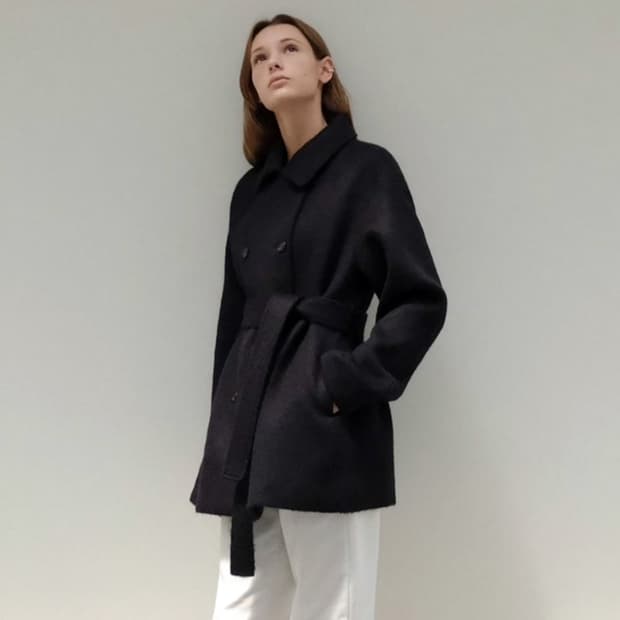 베뉴엣(BENUET) 다크네이비 밀란 코트 프리사이즈 새상품