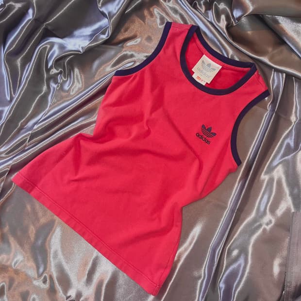 Adidas red sleeveless 아디다스 민소매 
