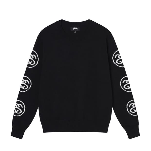 [M] 스투시 SS 링크 니트 스웨터 블랙