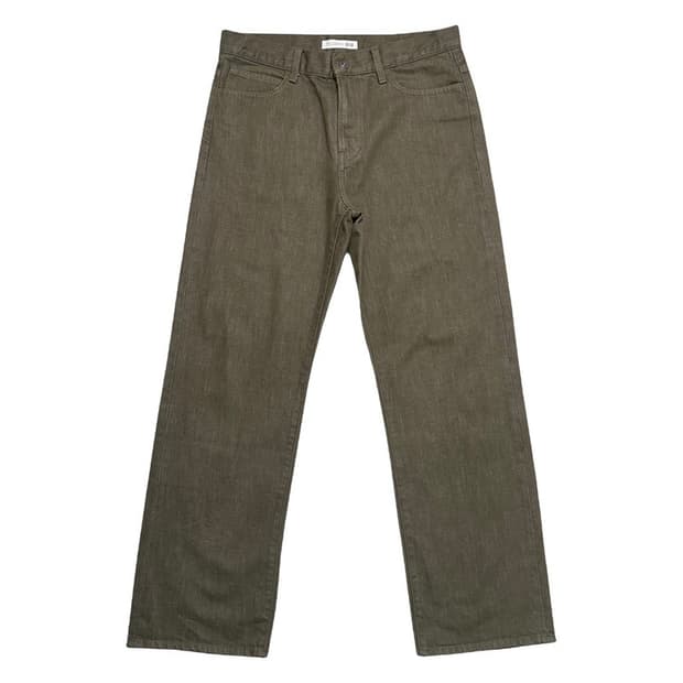 유니클로 X JW앤더슨 카키 헤리티지 스트레이트 진 7