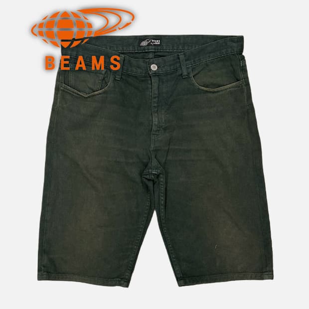 fade vintage green shorts