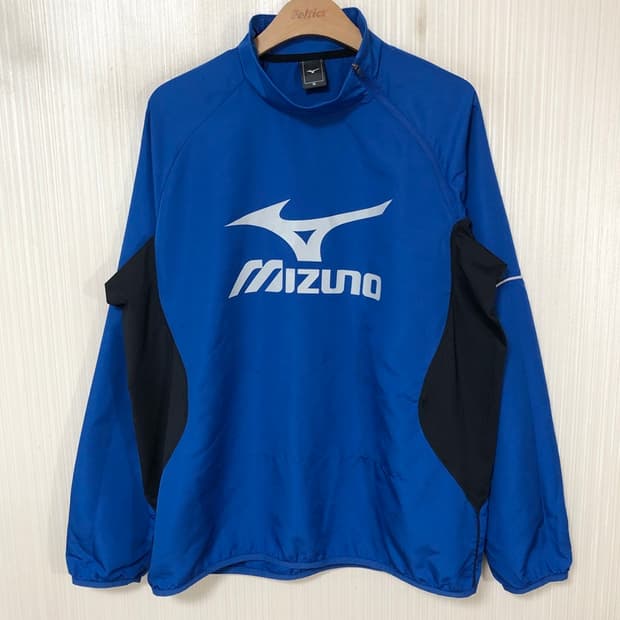 미즈노(MIZUNO) 사커 빅로고 우븐피스테/웜업바람막이 XL
