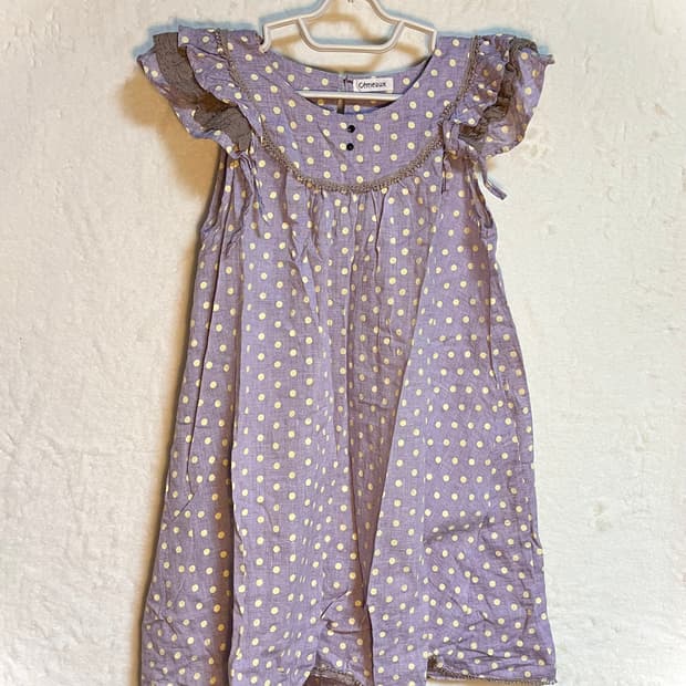 빈티지 모리걸 도트 레이스 원피스