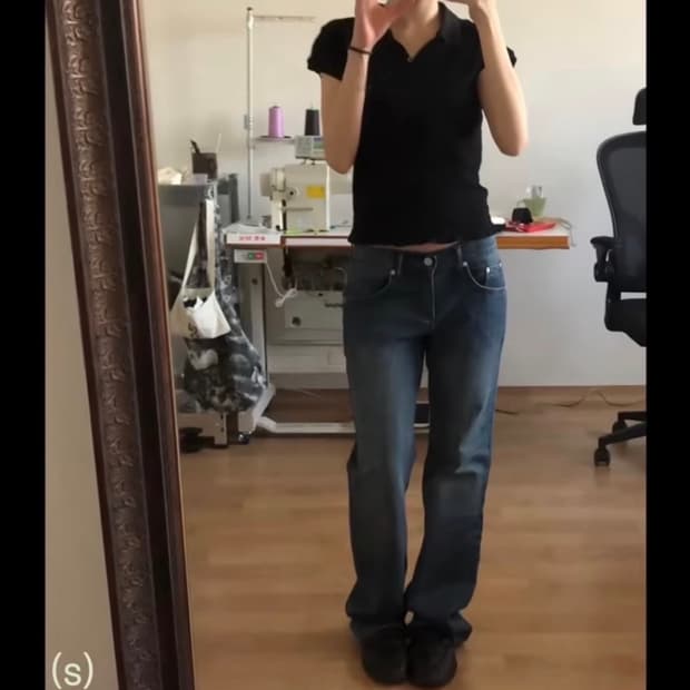 스웨이드 기명 팬츠