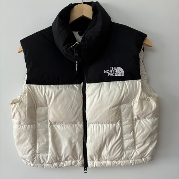 노스페이스 화이트라벨 크롭 패딩