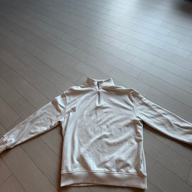 리메인세컨드 오버핏 하프집업 셔츠