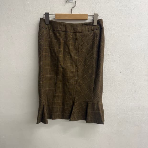 막스마라 이태리제 울 미디 스커트