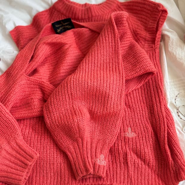 비비안 웨스트우드 세트(볼레로+반팔 니트)