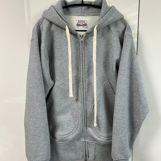 브론슨 NON STOCK 회색 후드집업 40사이즈