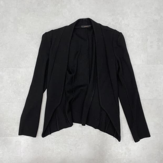 Shawl Collar Open Knit Jacket