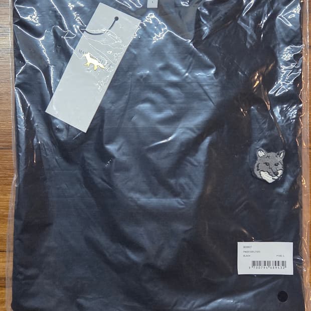 (새상품/정품)메종 그레이폭스 반팔티 블랙L