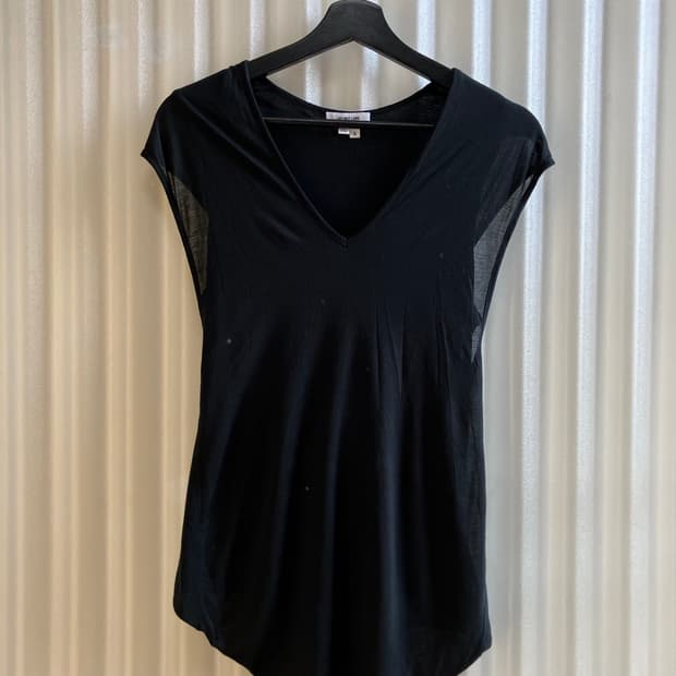 [S] Helmut lang 비대칭 레이어드 브이넥 슬리브리스