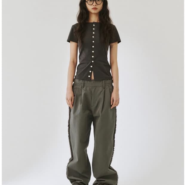 플리즈프로젝트 디스트로이드 팬츠 차콜 2