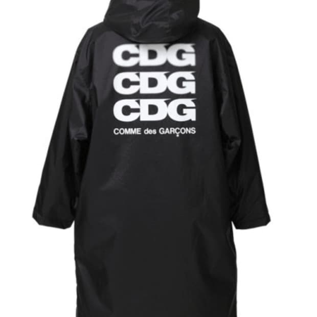 꼼데가르송 CDG 보아털 롱패딩 후드 코치자켓