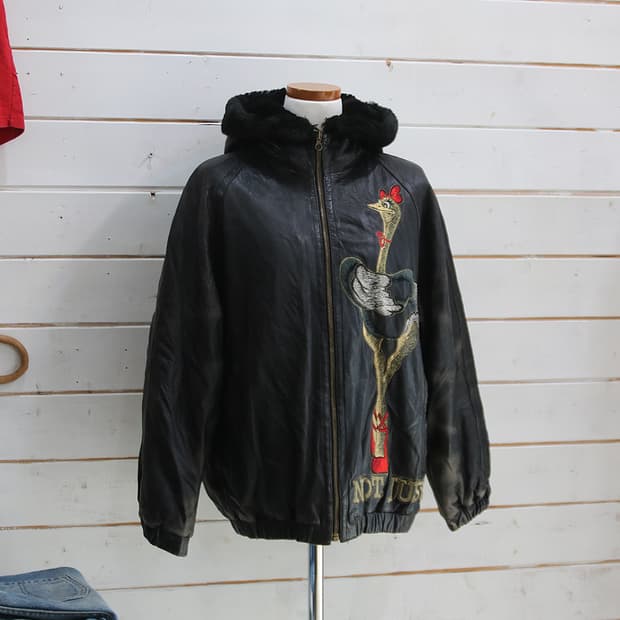 ICEBERG 디즈니 후드 레더 자켓 (여성용 38)