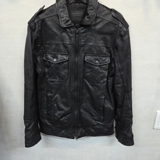 올세인츠 투웨이 견장 레더 가죽자켓 s